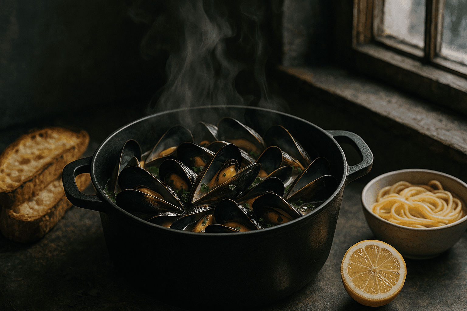 Why Mussels Turn Briny, Rubbery, or Incredibly Sweet: Glycogen, Salinity, and the Steam Rules for Better Broths, Pastas, and Pot-Style Seafood