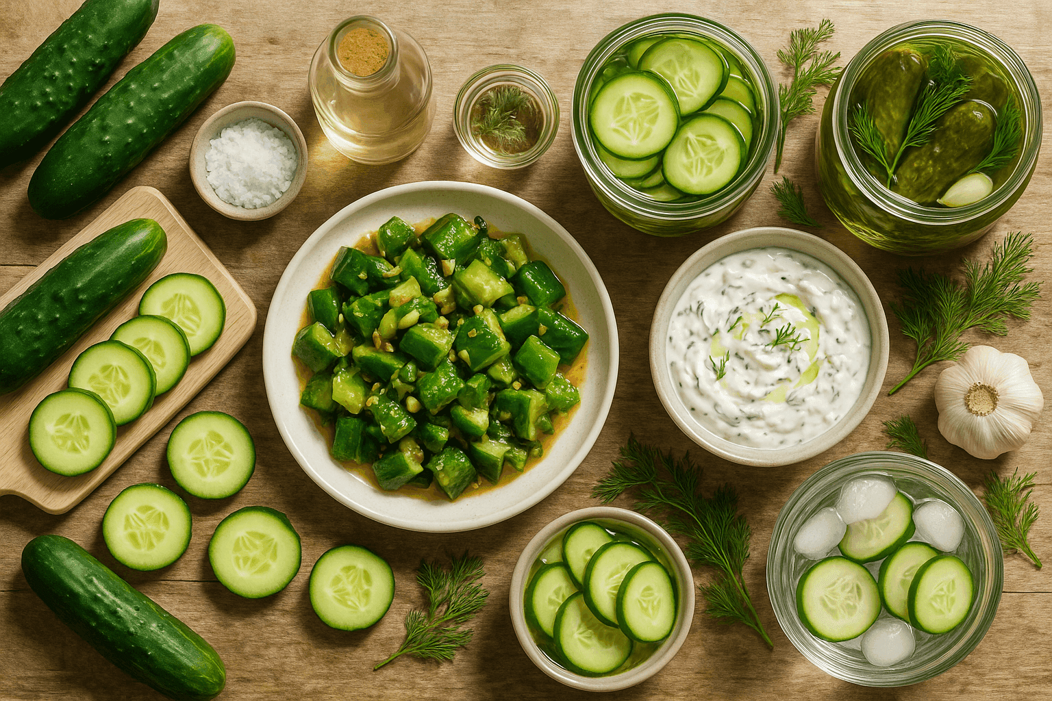 Why Cucumbers Stay Snappy, Weep Brine, or Turn Pickle-Soft: Cell Turgor, Enzyme Control, and the Salt‑Acid Rules for Better Salads and Ferments