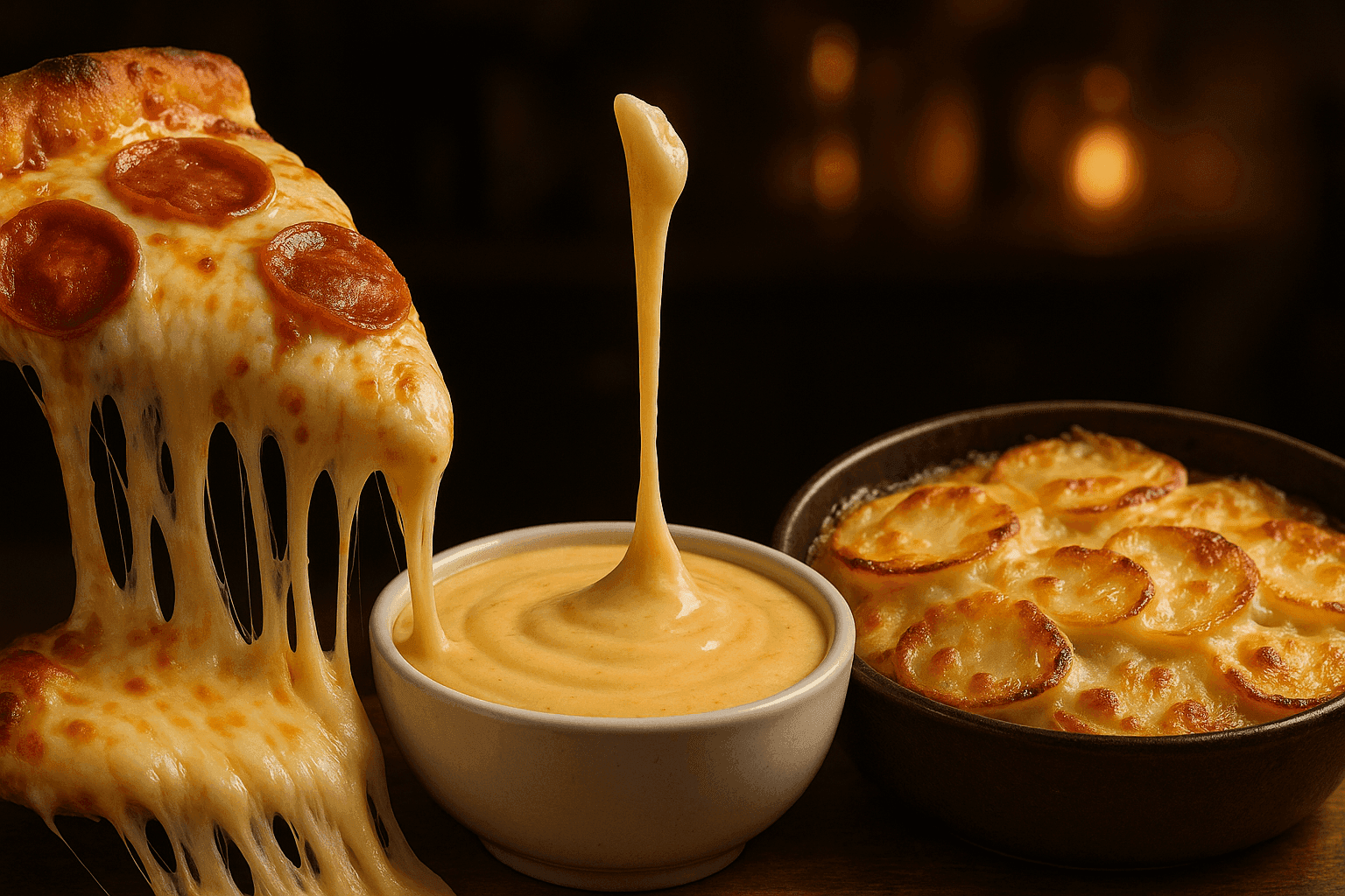 Why Cheese Gets Stringy, Greasy, or Perfectly Melty: Casein Networks, Calcium Balance, and the Heat Rules for Pizza, Queso, and Gratins