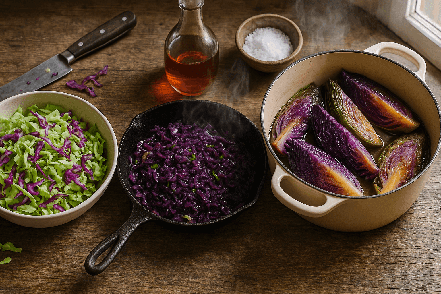 Why Cabbage Stays Crunchy, Melts Down, or Smells Funky: Pectin Chemistry, Sulfur Compounds, and the Heat Rules for Slaws, Stir-Fries, and Braises