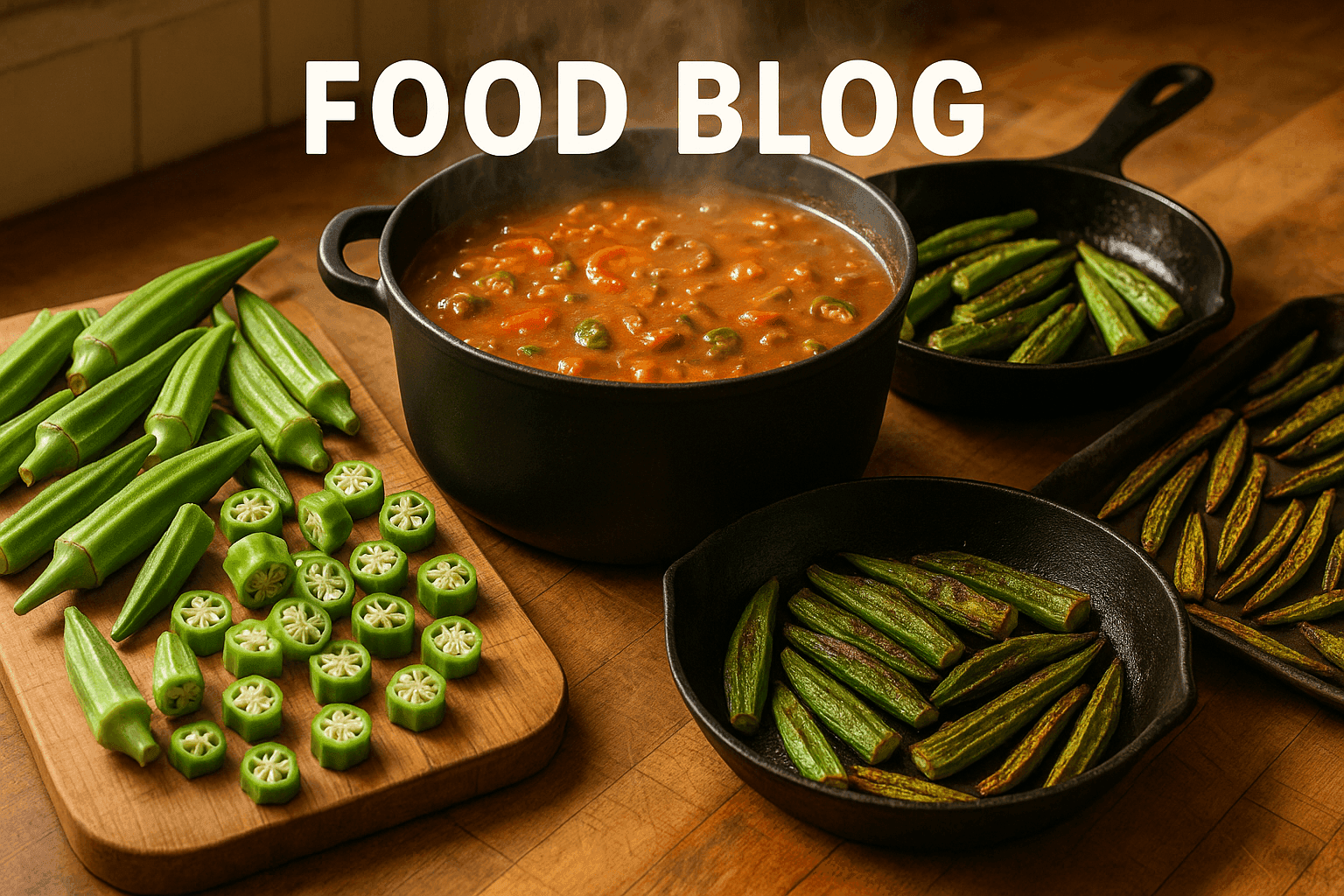 Why Okra Turns Slimy, Crisp, or Silky: Mucilage Chemistry, Acid Timing, and the Heat Rules for Stews, Sautés, and Frying