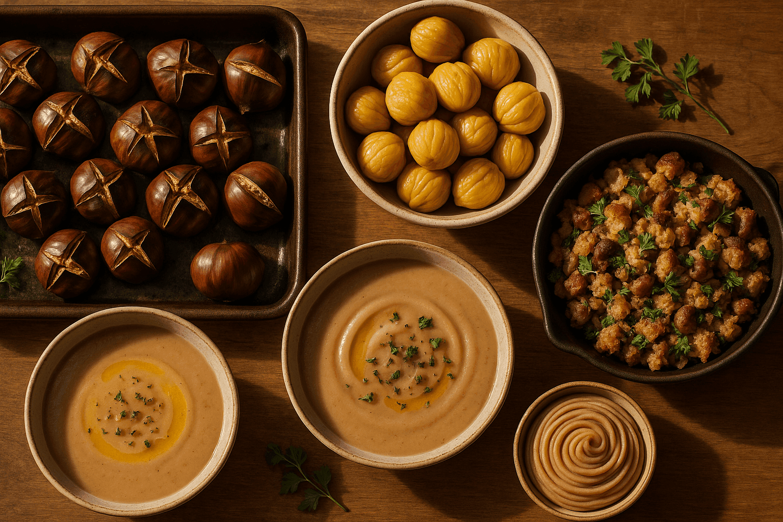 Why Chestnuts Turn Mealy, Waxy, or Silky-Sweet: Starch Conversion, Shell Steam, and the Roast‑Boil‑Peel Rules for Better Soups, Stuffing, and Desserts