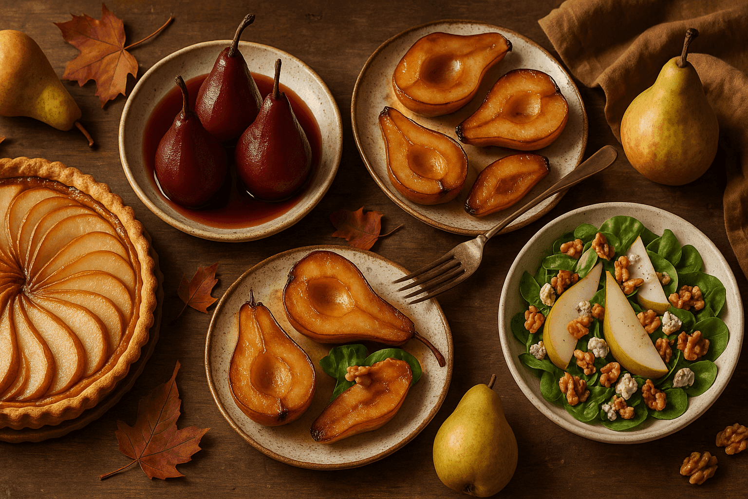 Why Pears Turn Grainy, Buttery, or Collapse: Stone Cells, Ripening Enzymes, and the Poaching‑Roasting Rules for Better Desserts and Salads